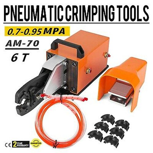 Am-70 Pneumatic Crimping Machine 6T Cable Tool Set Foot Air Valve On Sale