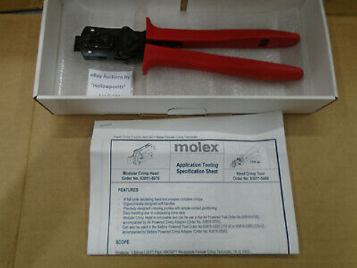 E181 Molex 63811-5900 Wire Terminal Crimper Crimp Tool 14 16 Awg Type 4A Rev. F