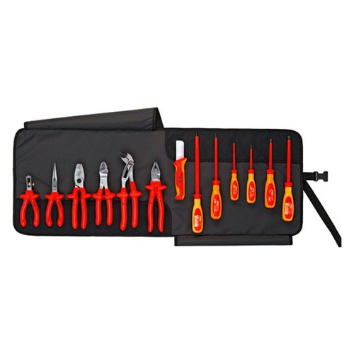 Electricians Insulated Tool Set 13-Piece 1000-Volt Professional In Storage Roll