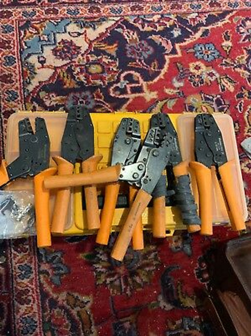 Weidmuller Pz 16 Ratcheting Crimp Tool Lot Of 6 Tools