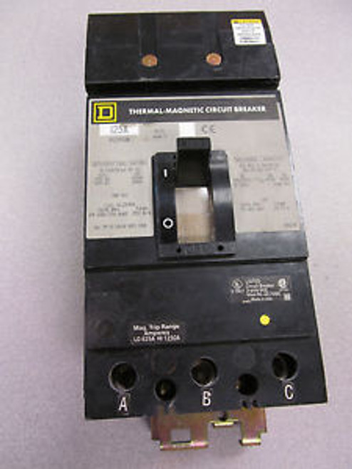 Square D KC34125 I Line Circuit Breaker 125 Amp 480 V 3 Pole KC34125