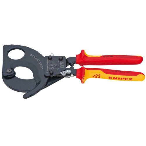 Steel Cable Cutter Knipex 1000-Volt Insulation Fixed Handle Forged Steel