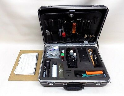 Siecor Corning Fiber Optic Tool Test Kit Set W Hard Case Accessories Install