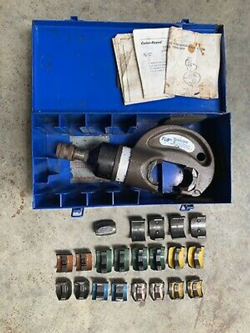 T&B Tbm-15Pf Thomas & Betts  Hydraulic Crimping Tool W/ Dies Tbm15Pf