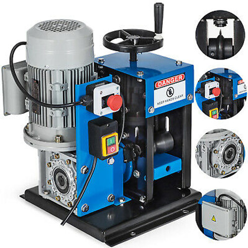 16Awg-2-1/4 Electric Wire Stripping Machine Metal Recycle Electric Heavy Duty