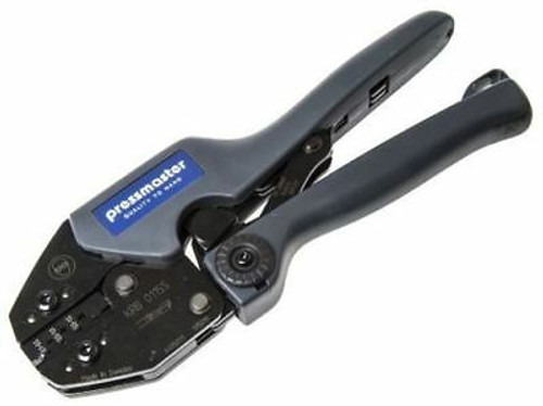 Pressmaster Ratchet Crimping Tool, Terminal, Minimum 0.1MmãÂ², Maximum 1.5MmãÂ²