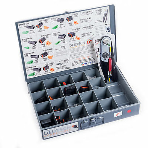 New From Wirecare- Deutsch Dt Series Black Installer Kit With Hdt-48-00 Crimper