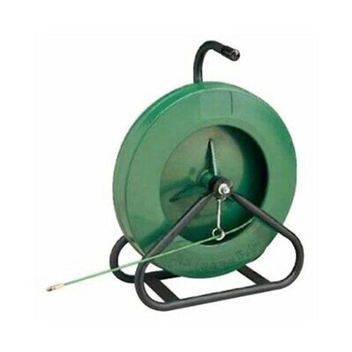 Greenlee 542-250 250' X 3/16 Fiberglass Fish Tape In Reel Stand