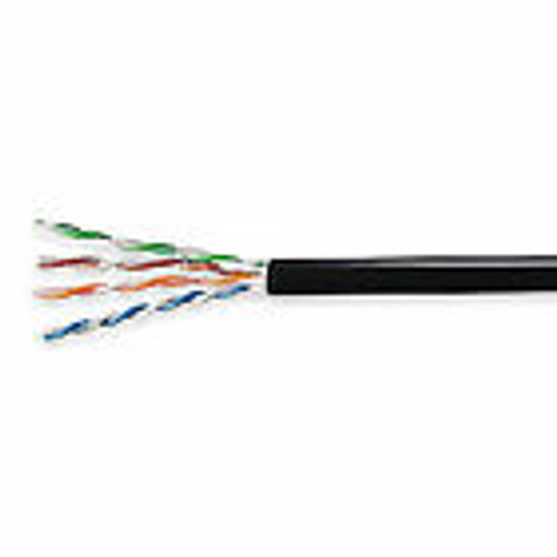 Genspeed Data Cable,Cat 6,23 Awg,1000Ft,Black, W7136100