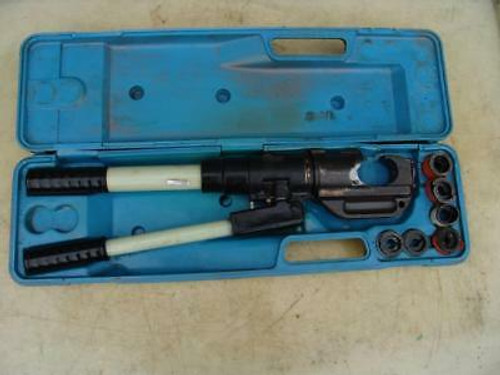 Thomas & Betts Tbm14M Hydraulic Crimper 14 Tons With Dies Works Great