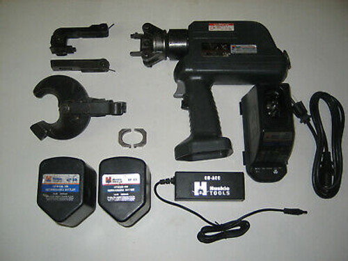 Huskie Rec-458U Cutter / Crimper Combo With Charger, Bp80 Batteries, And D3 Dies