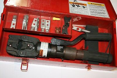 Burndy Y500CtHS Hydraulic Crimp Tool With Crimp Die Wc2 & Wc25 Connectors France