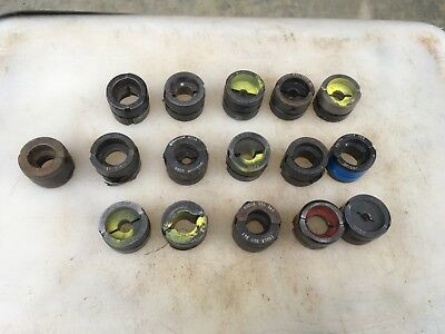 (16) Mostly Burndy 12 Ton U Dies Set