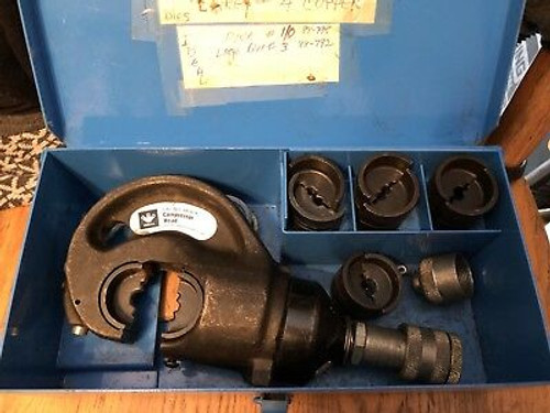 Ideal 88-828 Hydraulic Crimper Head Crimping Tool 12 With Diff Crimp Sizes