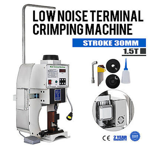110V Automatic Wire Crimping Machine 1.5T Low Noise Terminal Crimping Machine