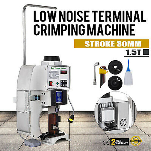 1.5T Low Noise Terminal Crimping Machine Oil Can Wire Crimper Terminal Crimping