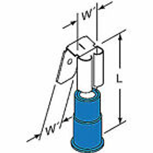 3M Piggyback Disconnect,Blue,Pk1000, Mng14-250Dmfk-A