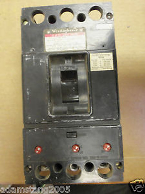 WESTINGHOUSE JA JA3225 JA3200W 3 POLE 200 AMP TRIP CIRCUIT BREAKER