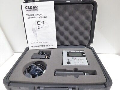 Cedar Dis-Rl2 Digital Torque Screwdriver Tester Used Good