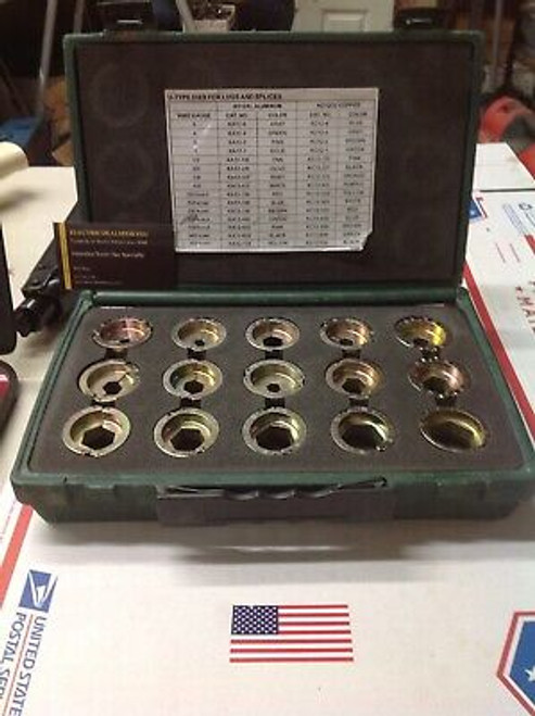 Greenlee Kd12Cu U Die Kit 6 Awg -750 Kcmil Mcm Copper Connectors 12 Ton #7168