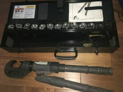 Burndy 750 Revolver Hypress Hydraulic 12 Ton Crimping Tool 