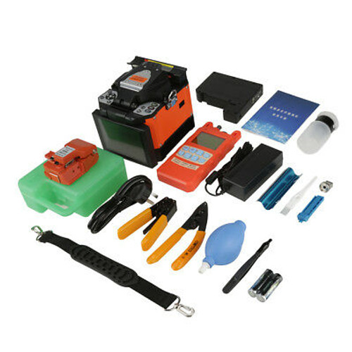 New Fiber Optic Splicing Machine Optical Fiber Fusion Splicer 100V-240V 50/60Hz