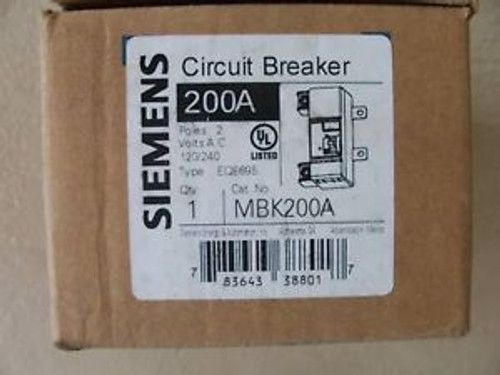 Siemens MBK 200 A Circuit Breaker