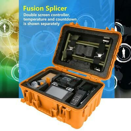 Optical Fiber Fusion Splicer Splicing Welding Machine 100-240V Wear Resistant