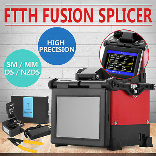 Ftth Fiber Optic Splicing Machine Fusion Electrodes Usb Interface Cooling Tray