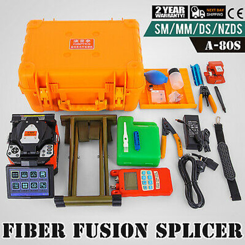 A-80S Precision Optical Fiber Fusion Splicer Fiber Cleaver Optical 9 Sec Good