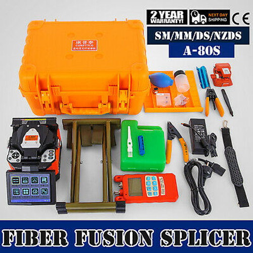 A-80S Sm&Mm Ftth Fiber Optic Welding Splicing Machine Fiber Fusion Splicer Kits