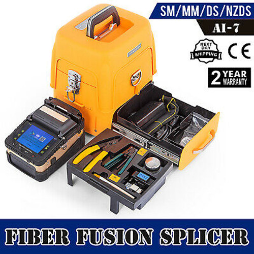 Ai-7 Precision Optical Fiber Fusion Splicer Fiber Sm&Mm Operation Welding Newest