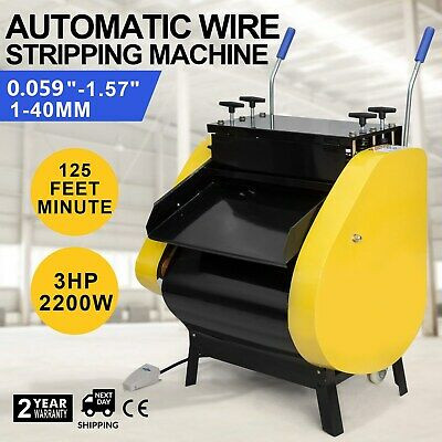 Automatic Wire Stripping Machine With Foot Pedal Cable Stripper Tool Recycling