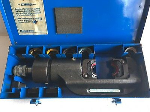 Thomas & Betts T&B Tbm15  15 Ton Hydraulic Crimp Head- Crimper With 7 Dies