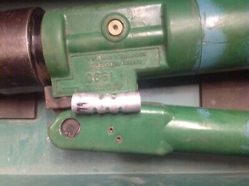Tested Greenlee 1990 Dieless Hydraulic Cable Crimper Automatic Burndy #6379A