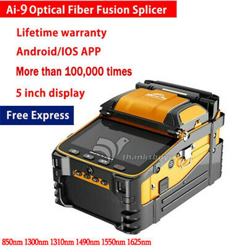 Ai-9 Automatic Optical Fiber Fusion Splicer 5'' Lcd Power Meter Night Operation