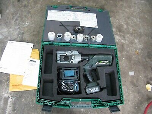 Greenlee E12Ccxl12 12Ton Battery Operated Crimping Tool, Charger 12 Volt