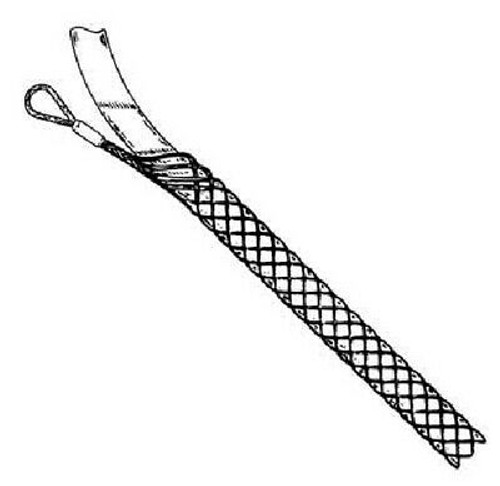 Cabac Cable Stocking 600Mm For 28-40Mm Dia, Tubular Offset Eye, Stainless Steel