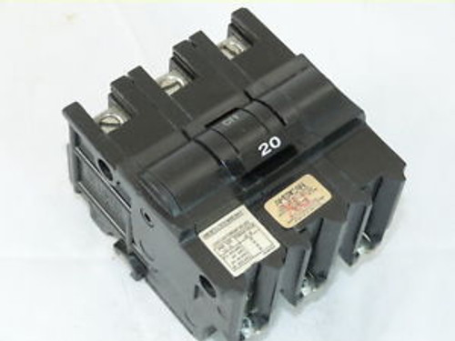 Federal Pacific NB232020 20A 3-Pole 240V Circuit Breaker