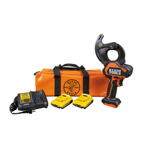 Klein Tools Bat20-G1 Battery-Operated Acsr Closed-Jaw Cable Cutter Kit