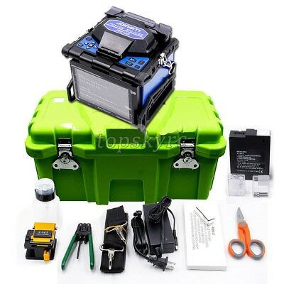 Fiber Optic Splicing Machine Ftth Fusion Splicer Kit Automatic Fiber Cleaver