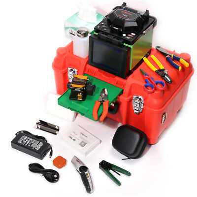 Automatic Ftth Fusion Splicer Trunk Fiber Optic Splicing Machine With Cleaver