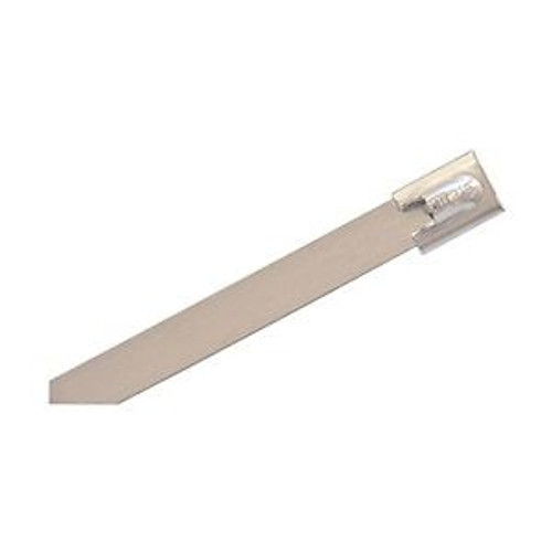 Cable Tie, 14 In L, Silver, Pk 50