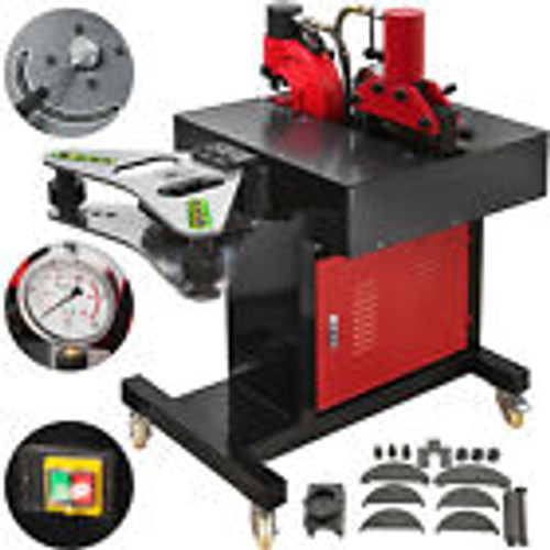 3In1 Electro-Hydraulic Busbar Hole Punch Cutter Bender Copper Aluminum 35-50 Ton