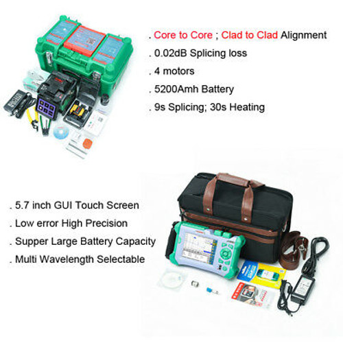 4 Motors Core Alignment Fiber Fusion Gx37 And 1310/1550Nm Sm Otdr With 10Mw Vfl