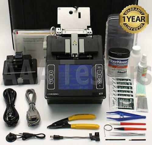 Corning Siecor X77 8000 Sm Mm Fiber Core Alignment Fusion Splicer W/ Cleaver