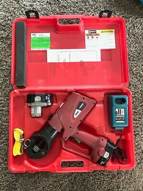 Burndy Pat644Xt18V Patriot Hydraulic Dieless Crimping Tool,18 Volt Dc, 11 Ton