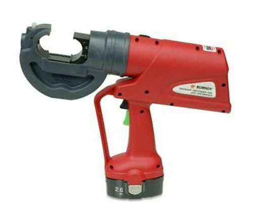 Burndy Pat750Cxt-18V 12 Ton Cordless Hydraulic Crimping Tool Rubber Covered Head