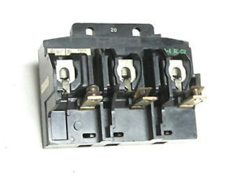 Pushmatic 3 Pole, 20 Amp  Circuit Breaker Cat P4320 (Chip)...  ZF-38B