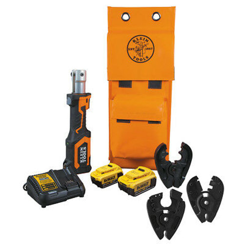 Klein Tools Bat207T4H Battery Operated Cutter And Crimper Kit